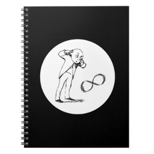 Cool Infinity Symbol Philosophisches Notebook Notizblock