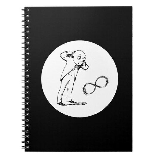 Cool Infinity Symbol Philosophisches Notebook Notizblock (Vorderseite)