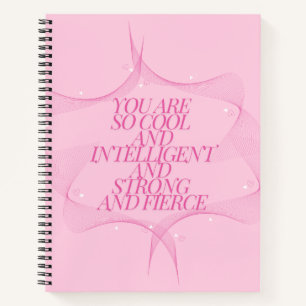 Cool, Intelligent, Stark, Furchtlos, Chefin, Rosa Notizblock