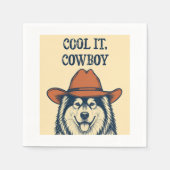 "Cool it, Cowboy" Serviette (Vorderseite)