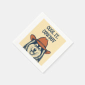 "Cool it, Cowboy" Serviette (Ecke)