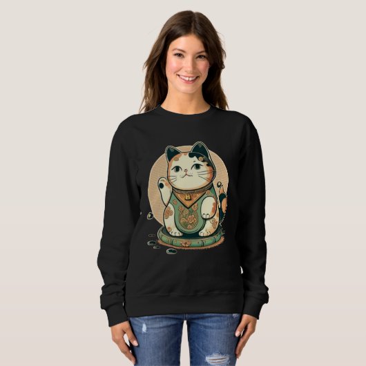 Cool Japan Cat Sweatshirt (Vorne ganz)