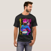 Cool Japanese Cyberpunk Girl Vaporwave Urban Style T-Shirt (Vorne ganz)