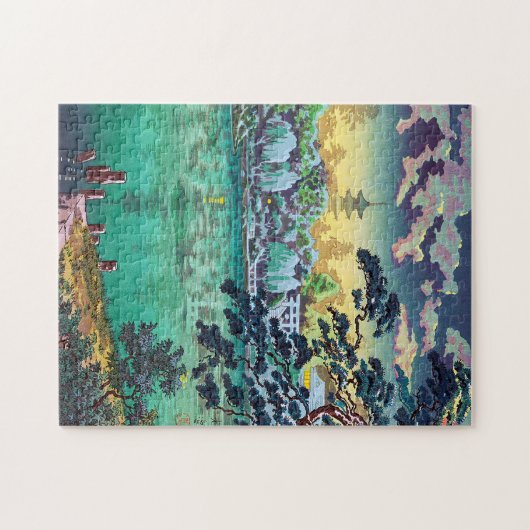 Cool japanese Ueno Shinobazu Pond Tsuchiya Koitsu Puzzle (Horizontal)