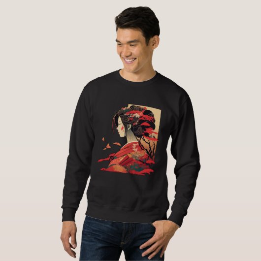 Cool Japanese Woman Sweatshirt (Vorne ganz)