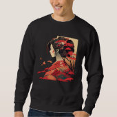 Cool Japanese Woman Sweatshirt (Vorderseite)