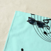 Cool Jazz Aqua Strandtuch (Beispiel)