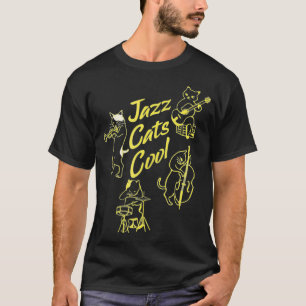 Cool Jazz Cats Music T-Shirt