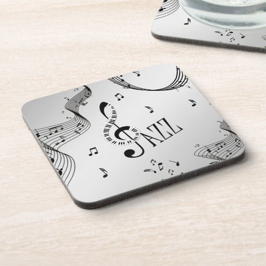 Cool Jazz Getränkeuntersetzer (Linke Seite)