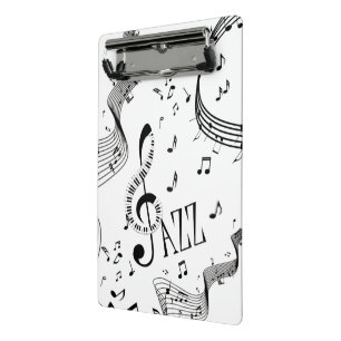 Cool Jazz Music Mini Klemmbrett