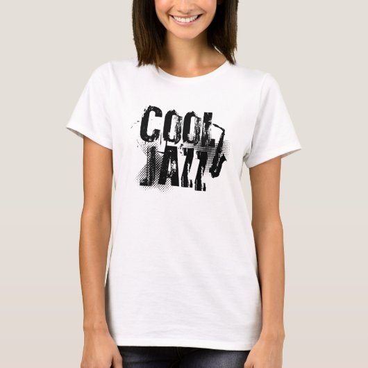 cool Jazz-Musik-Logo T-Shirt (Vorderseite)