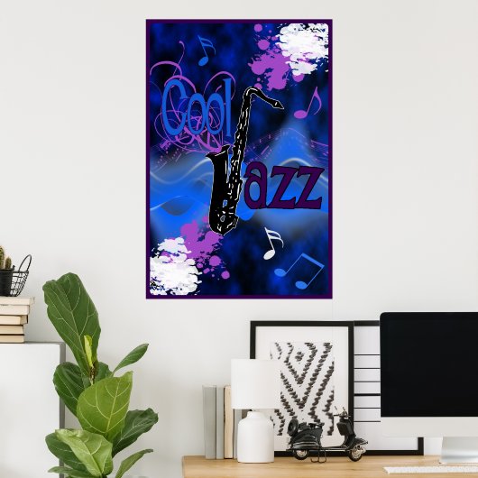 Cool Jazz Poster (Heimbüro)