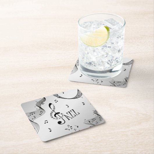 Cool Jazz Rechteckiger Pappuntersetzer (Vor Ort)