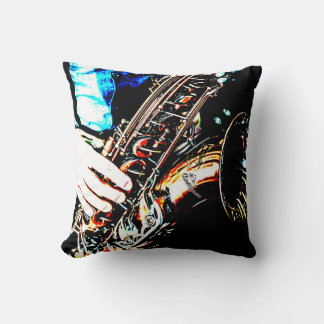 Cool Jazz Sax Saxaphone Music Lover Musiker Kissen