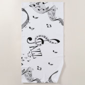 Cool Jazz Strandtuch (Vorderseite)