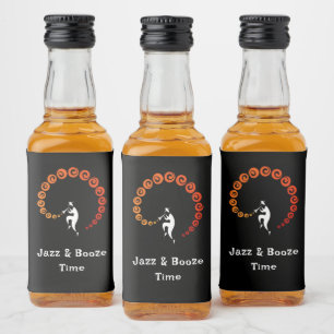 Cool Jazz Trumpet Musician Music Geburtstagsparty Alkoholflaschenetikett
