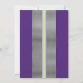 Cool Jazzy Gold Einladung (Rückseite)