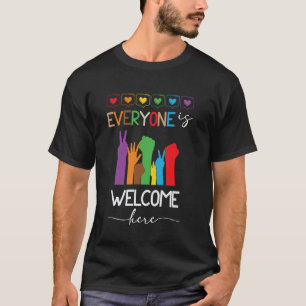 Cool Jeder Ist Hier Willkommen Lustiger Idaho-Lehr T-Shirt