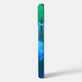 Cool Jellyfish Green Blue Gradient Case-Mate iPhone Hülle (Rückseite / Links)