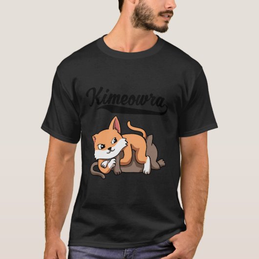 Cool Jiu Jitsu Kimura Niedlich Kawaii Kimeowra Cat T-Shirt (Vorderseite)
