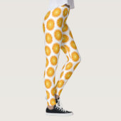 Cool Juicy Orange Fruchtscheiben weiß Leggings (Rechts)