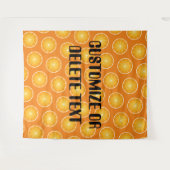 Cool Juicy Orange gelbe Fruchtscheiben Benutzerdef Wandteppich (Vorderseite (Horizontal))