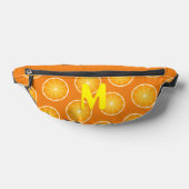 Cool Juicy Orange gelbe Fruchtscheiben Monogramm Bauchtasche (Ablage )