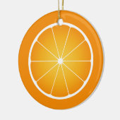 Cool Juicy Orange Obstschnitt Keramik Ornament (Links)