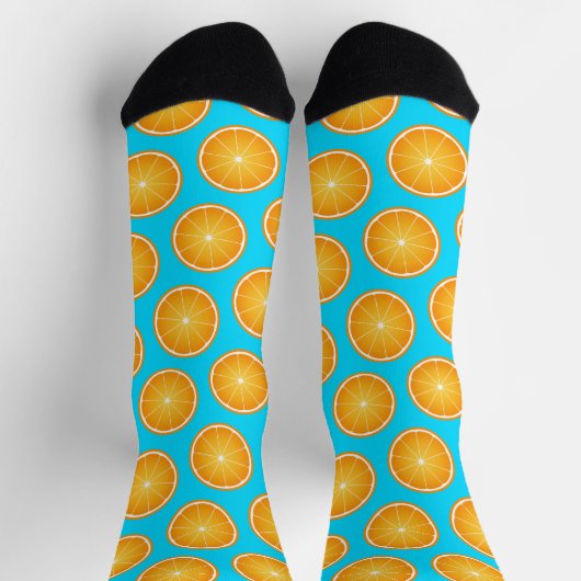 Cool Juicy Orange Obstschnitt Nebel Socken (Oben)