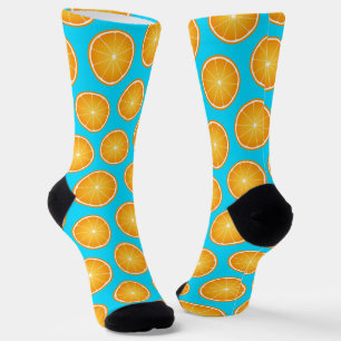 Cool Juicy Orange Obstschnitt Nebel Socken
