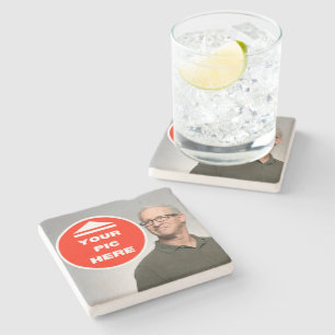 Cool! Kalkstein-Untersetzer - Personalisiert Steinuntersetzer