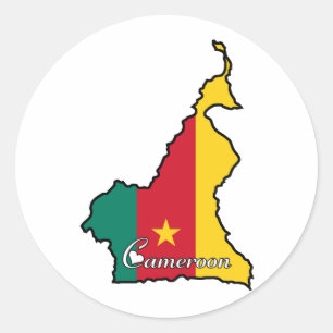 Cool Kamerun Runder Aufkleber