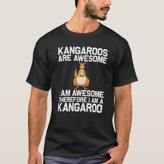 Cool Kangaroo For Men Women Autralian Kangaroo Mar T-Shirt (Vorderseite)