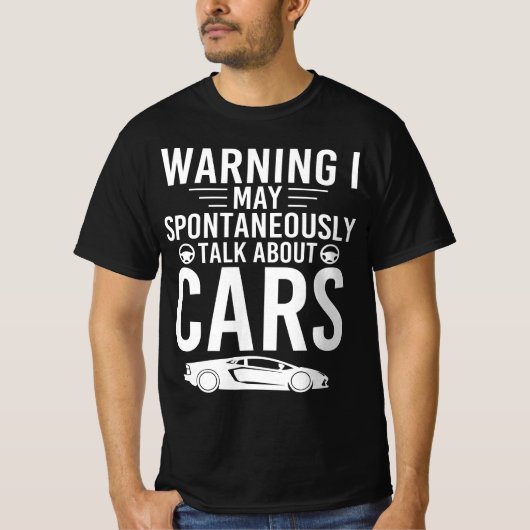 Cool kann ich spontan über Autos sprechen T-Shirt (Vorderseite)