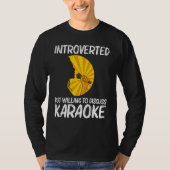 Cool Karaoke For Men Women Singer Microphone Karao T-Shirt (Vorderseite)