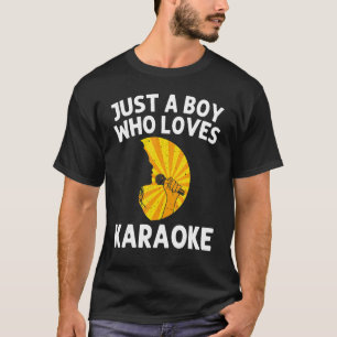 Cool Karaoke für Jungen Kinder Sängerin Mikrofon K T-Shirt