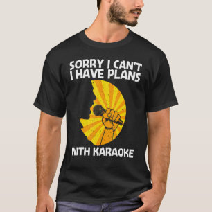 Cool Karaoke für Männer Sängerin Karaoke-Maschine T-Shirt