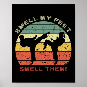 Cool Karate Funny riecht mein Feet Karate für Jung Poster