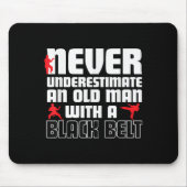 Cool Karate Humor Shirt For Men. Funny Martial Art Mousepad (Vorne)