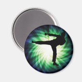 Cool Karate Kick Magnet (Vorderseite/Rückseite)