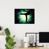 Cool Karate Kick Poster (Heimbüro)
