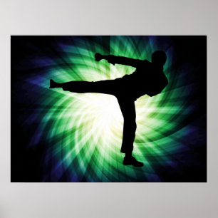Cool Karate Kick Poster