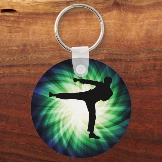 Cool Karate Kick Schlüsselanhänger (Vorderseite)