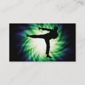 Cool Karate Kick Visitenkarte (Rückseite)