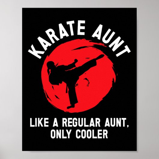 Cool Karate Tante Karate Poster (Vorne)