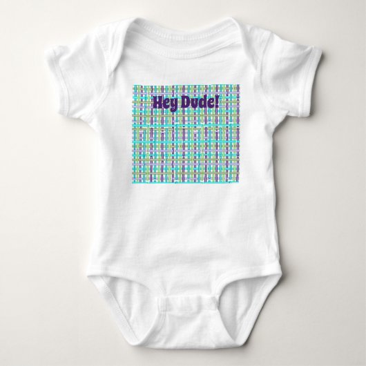 Cool Kariert Baby Strampler (Vorderseite)