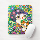 Cool Katzen Abstrakt Mousepad (Mit Mouse)