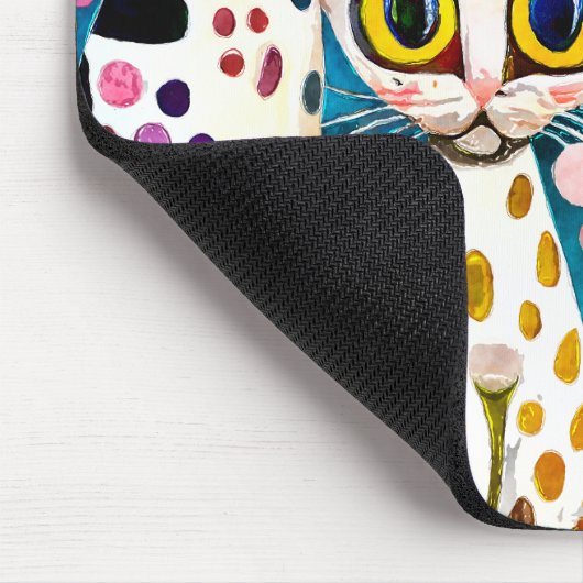 Cool Katzen Abstrakt Mousepad (Ecke)