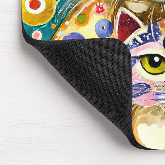 Cool Katzen Abstrakt Mousepad (Ecke)