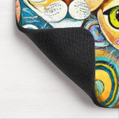 Cool Katzen Abstrakt Mousepad (Ecke)